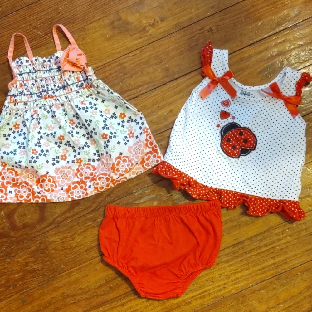 Set of girls summer dresses